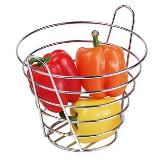 GET Enterprises - 4-22788-M - 9" Medium Chrome Bucket Basket