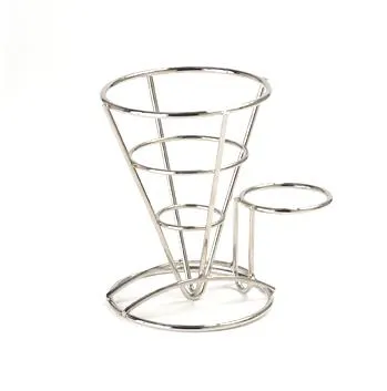 Clipper Mill - 4-88864 - Stainless Steel Fry Cone With 1 Holder