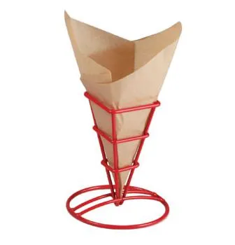 Clipper Mill - 4-91644 - Single Square Red French Fry Cone