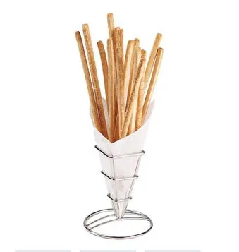 GET Enterprises - 4-81844 - Single Square Stainless Fry Cone