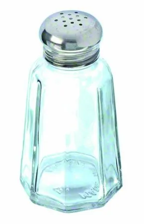 Update International SK-PM2 - 2" x 3.8" x 2" - Glass Salt and Pepper Paneled Shaker with Mushroom Cap  