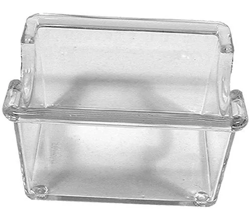 Update International SPH-CL - 3" x 2.5" x 2" - Plastic Sugar Packet Holder - 2-Inch - Clear  