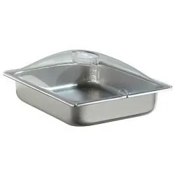 Cadco - SPL2P - Half Size Steam Pan w/ Clear Lid