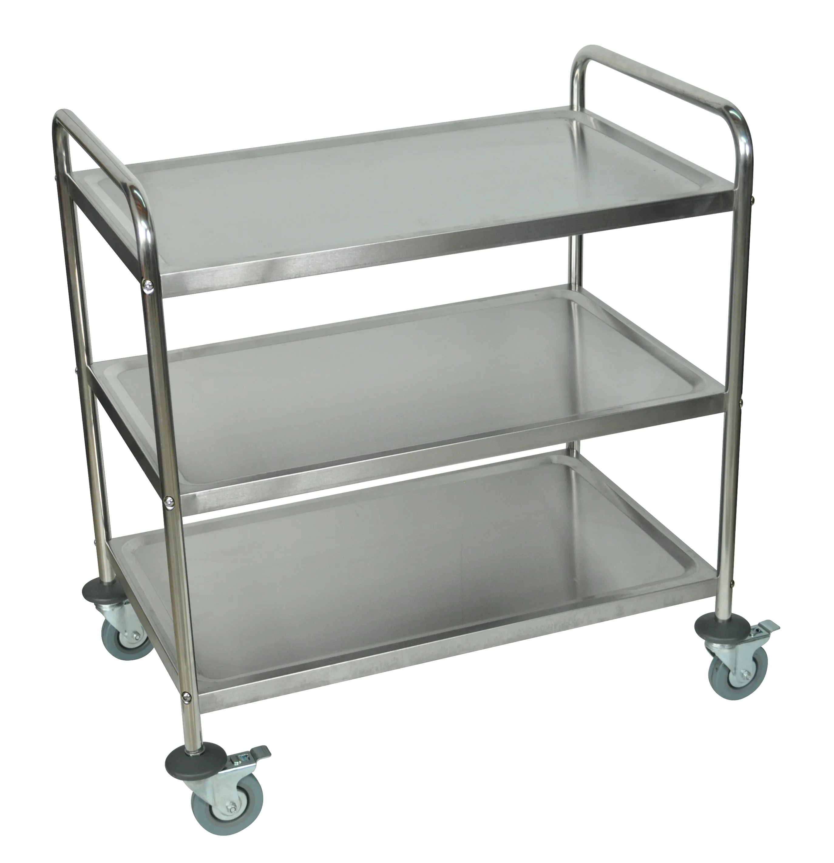 Luxor - ST-3 - Stainless Steel Carts - 3 Shelves