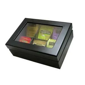 Update International TBC-6BK - 9.25" x 3.35" x 6.89" - Plastic Tea Chests   