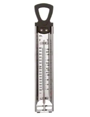 Update International THCF-120L - 12" x 0.5" x 2" - Liquid Candy/Deep Fry Thermometers 