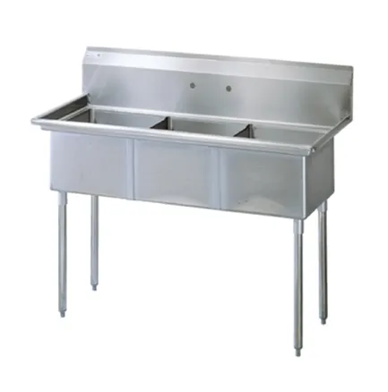 Universal SK1436-3 - Three Compartment Utility Sink - 39"