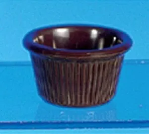 Thunder Group ML507C - Chocolate Fluted Ramekin 1.5 oz (24 per Case) 