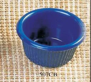 Thunder Group ML507CB - Cobalt Blue Fluted Ramekin 1.5 oz (24 per Case) 