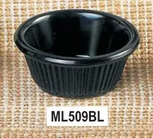 Thunder Group Black Melamine Ramekin 2 Oz. (Pack of 12)