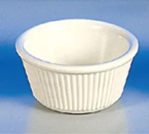 Thunder Group ML531B - Bone White Fluted Ramekin 3 oz (12 per Case) 