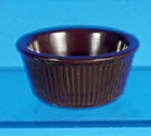 Thunder Group ML531C - Chocolate Fluted Ramekin 3 oz (12 per Case) 