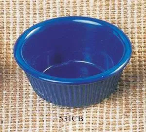 Thunder Group ML531CB - Cobalt Blue Fluted Ramekin 3 oz (12 per Case) 