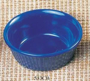 Thunder Group ML532CB - Cobalt Blue Fluted Ramekin 4 oz (12 per Case) 