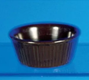 Thunder Group ML533C - Chocolate Fluted Ramekin 3-3/4 oz (12 per Case) 