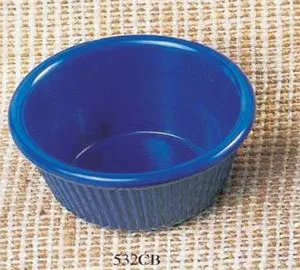 Thunder Group ML533CB - Cobalt Blue Fluted Ramekin 3-3/4 oz (12 per Case) 