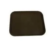 Thunder Group PLST1418BR - Brown Rectangular Slip Resistant Serving Tray 14" x 18" (12 per Case) 