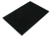 Thunder Group PLSVM1218BL - Black Bar Service Mat 12" x 18" 