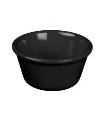 Thunder Group ML536BL - Black Smooth Ramekin 2.5 oz (48 per Case) 