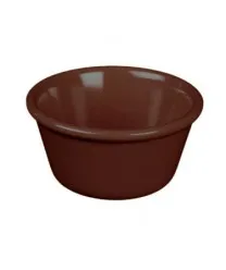 Thunder Group ML536C - Chocolate Smooth Ramekin 2.5 oz (48 per Case) 