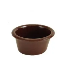 Thunder Group ML539C - Chocolate Smooth Ramekin 6 oz (48 per Case) 