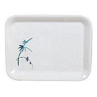 Thunder Group 0903BB - Square Tray - Blue Bamboo Collection 17" x 12-5/8" (Pack of 12) 