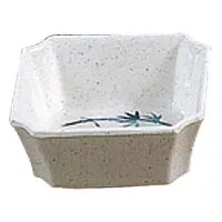 Thunder Group 1002BB - Square Small Bowl - Blue Bamboo Collection 4 oz. (12 per Case) 