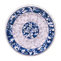 Thunder Group 1014DL - Round Plate - Blue Dragon Collection 14-1/8" (12 per Case) 