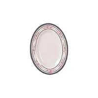 Thunder Group 2009AR - Oval Platter - Rose Collection 9" (12 per Case) 