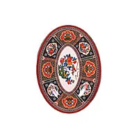 Thunder Group 2010TP - Oval Platter - Peacock Collection 10" (12 per Case) 