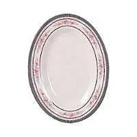 Thunder Group 2014AR - Oval Platter - Rose Collection 14" (12 per Case) 