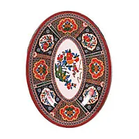 Thunder Group Oval Platter - Peacock Collection 14" (12 per Case) [2014TP]