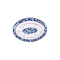 Thunder Group 2109DL - Deep Oval Platter - Blue Dragon Collection 9" (12 per Case) 