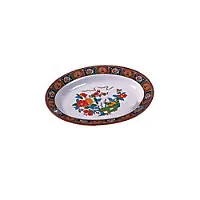 Thunder Group 2109TP - Deep Oval Platter - Peacock Collection 9" (12 per Case) 