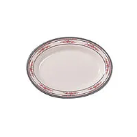 Thunder Group 2110AR - Deep Oval Platter - Rose Collection 10" (12 per Case) 