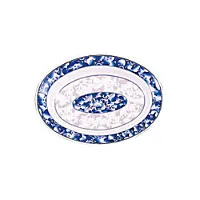 Thunder Group 2110DL - Deep Oval Platter - Blue Dragon Collection 10" (12 per Case) 