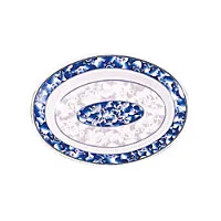 Thunder Group Deep Oval Platter - Blue Dragon Collection 12" (12 per Case) [2112DL]