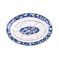 Thunder Group 2113DL - Deep Oval Platter - Blue Dragon Collection 13" (12 per Case) 