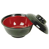 Thunder Group 3223JBR - Melamine Miso Donburi Bowl 6" (Pack of 12) 