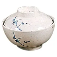 Thunder Group 3506BB - Special Bowl with Lid - Blue Bamboo Collection 10 oz. (12 per Case) 