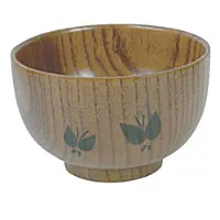 Thunder Group 45-22 - Wood Miso & Rice Bowl 5 1/8" (Pack of 12) 