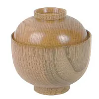 Thunder Group 45-35 - Wood Miso & Rice Bowl 3 3/4" (Pack of 12) 