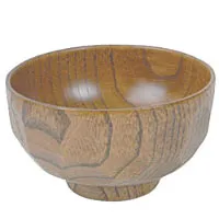 Thunder Group 45-36 - Wood Miso & Rice Bowl 4 3/4" (Pack of 12) 