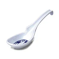 Thunder Group 7100TB - Plastic Asian Soup Spoon Lotus Series (Pack of 12) 