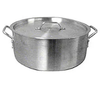 Thunder Group Aluminum Brazier Pot & Lid w/ Mirror Finish 8 Qt [ALSKBP001]