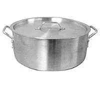 Thunder Group ALSKBP005 - Aluminum Brazier Pot & Lid w/ Mirror Finish 24 Qt 