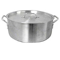 Thunder Group ALSKBP006 - Aluminum Brazier Pot & Lid w/ Mirror Finish 30 Qt 