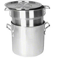 Thunder Group Aluminum Heavy Gauge Double Boiler with Mirror Finish 12 Qt [ALSKDB002]