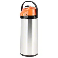 Thunder Group ASPG022D - 2.2 L Glass Lined Stainless Steel Airpot with Lever Pump - Decaf