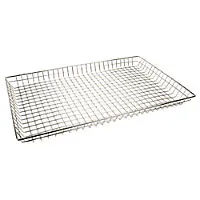 Thunder Group CRDB1626 - Rectangular Nickel-Plated Donut Basket 12" x 26" (Pack of 12) 